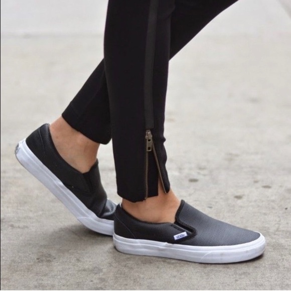 vans leather slip on